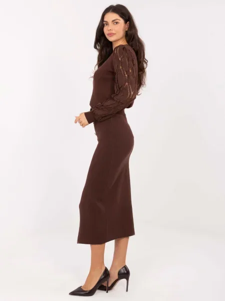 Fustă midi Factory Price până la genunchi negru