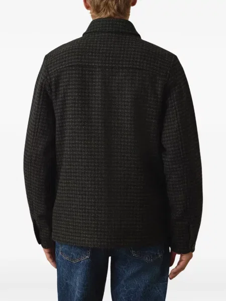 Geacă Paul Smith de lână cu model pepito negru
