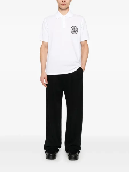 Polo Balmain cu imagine alb