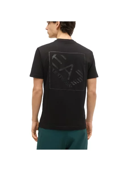 Tričko Emporio Armani Train Logo T-Shirt Black Beauty XL černé