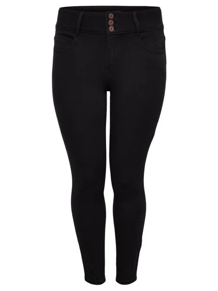 ONLY Carmakoma Jeans Anna' negru