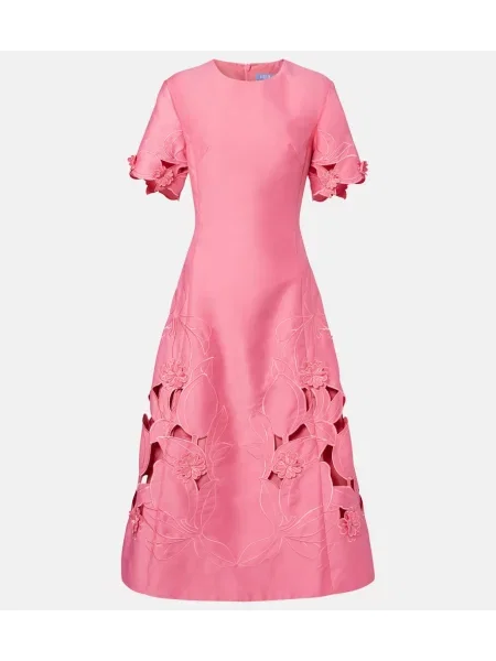 Rochie midi Leo Lin roz