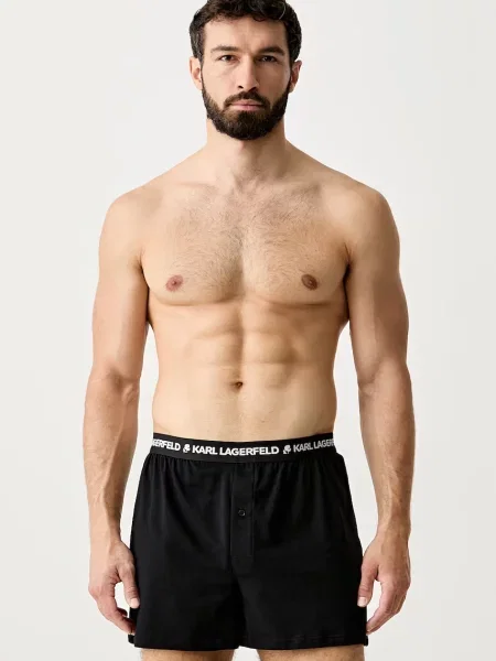 Karl Lagerfeld boxerky pánske čierna