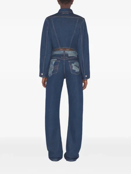 Blugi Jean Paul Gaultier cu imagine albastru