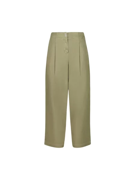 Spodnie 120% Lino brązowe