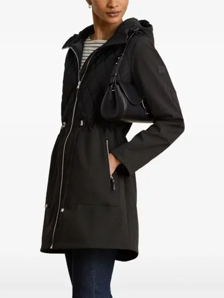 Parka Lauren Ralph Lauren s kapucí černá