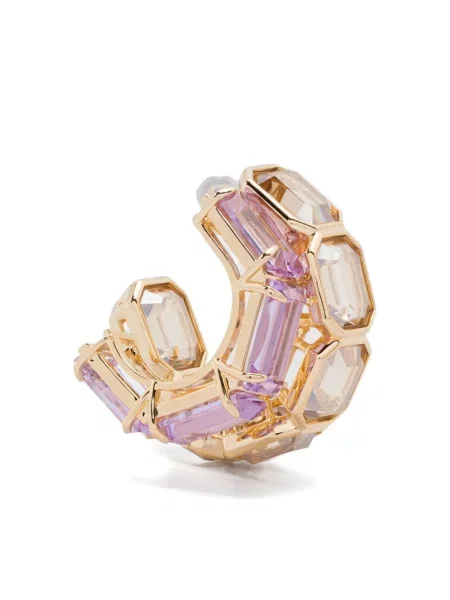 Cercei Swarovski auriu