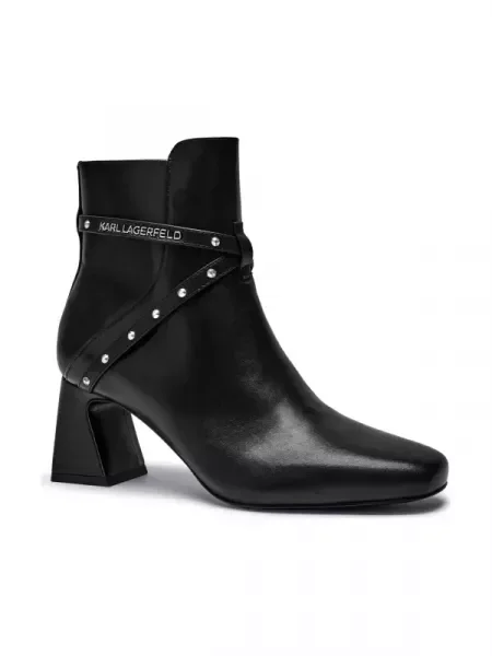 Karl Lagerfeld De piele botine cu BEATA negru