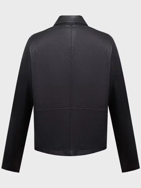 Шкіряна куртка Karl Lagerfeld чорна