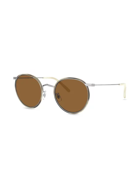 Saulės akiniai Oliver Peoples ruda