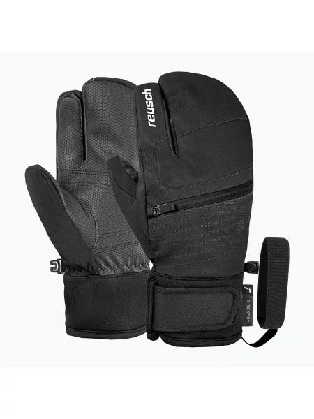 Mănuși de schi pentru copii Reusch Leo R-Tex XT Lobster black/white alb