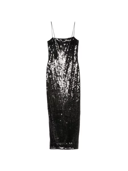 Rochie midi Rotate Birger Christensen cu paiete negru