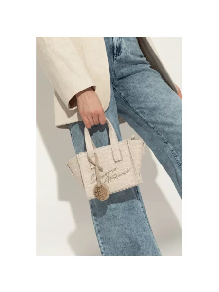 Shopperka Emporio Armani beżowa