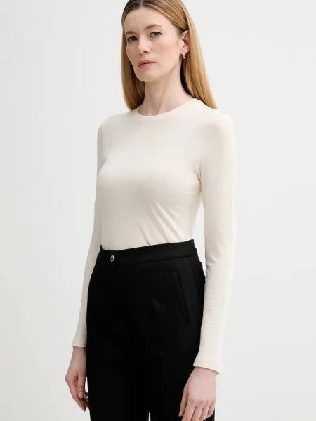 Majica z dolgimi rokavi Marc O'Polo bež