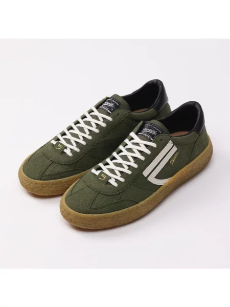 Sneakersy Puraai zamszowe zielone