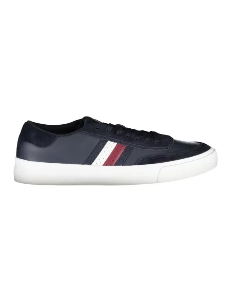 Trampki Tommy Hilfiger skórzane sznurowane niebieskie