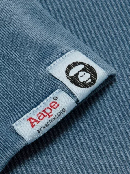 Pulover Aape By A Bathing Ape cu imagine albastru