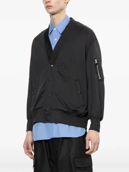 Geacă Comme Des Garçons Homme cu decolteu în V negru