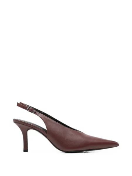 Pantofi cu toc Patrizia Pepe slingback maro