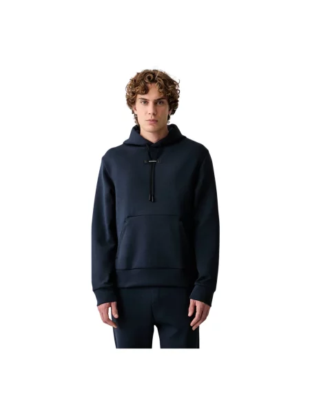 Bluza z kapturem On Running do biegania niebieska