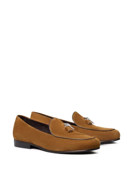Papuci de casă Tory Burch maro