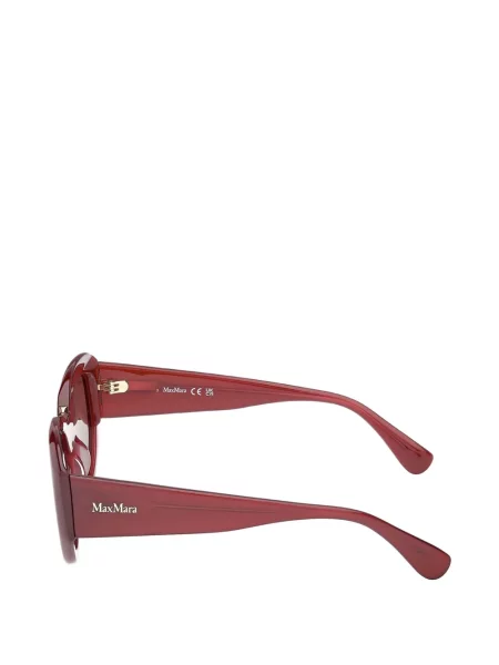 Ochelari de soare ovali Max Mara Eyewear roșu