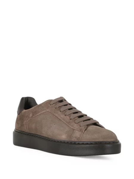 Sneakerși Doucal's din piele de căprioară maro