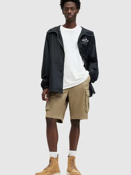 AllSaints kratke hlače SLANE SHORT bež