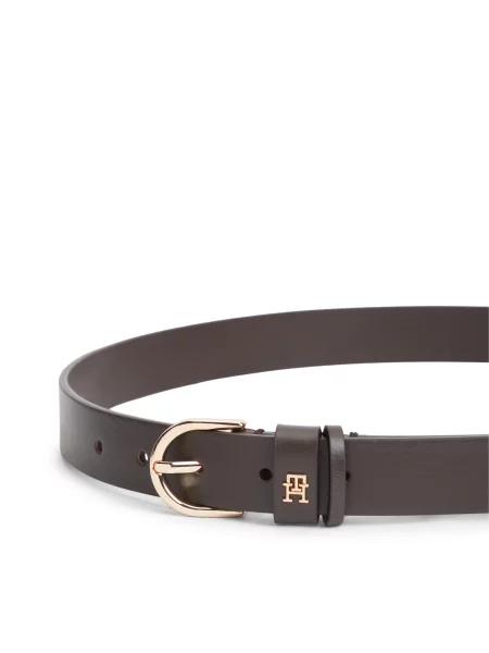 TOMMY HILFIGER Opasky ESSENTIAL EFFORTLESS čokoládová