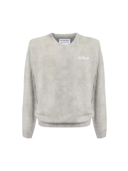 Sweter Mc2 Saint Barth ze stretchu szary
