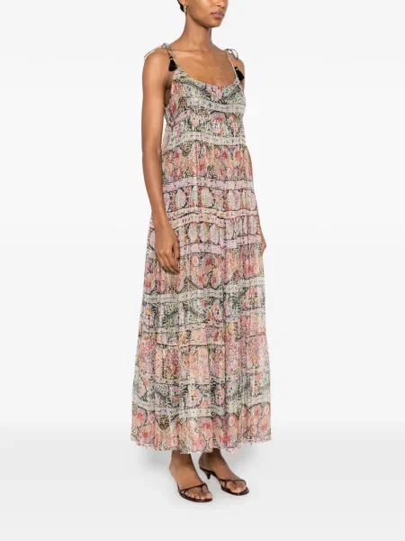 Rochie Rixo cu imagine cu model paisley negru