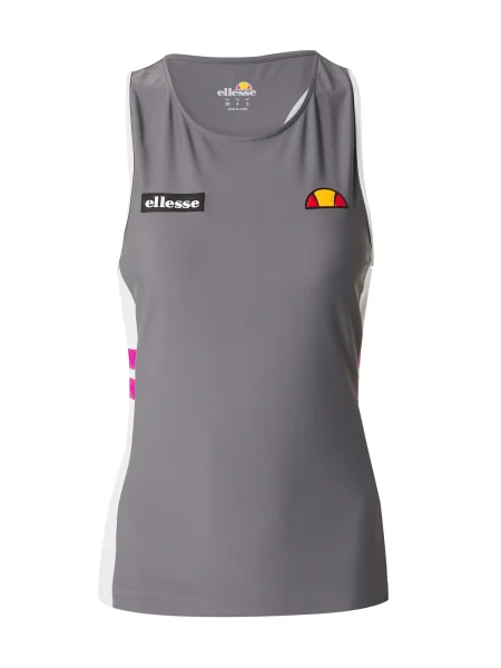 ELLESSE Top Woodside gri închis / roz / negru alb