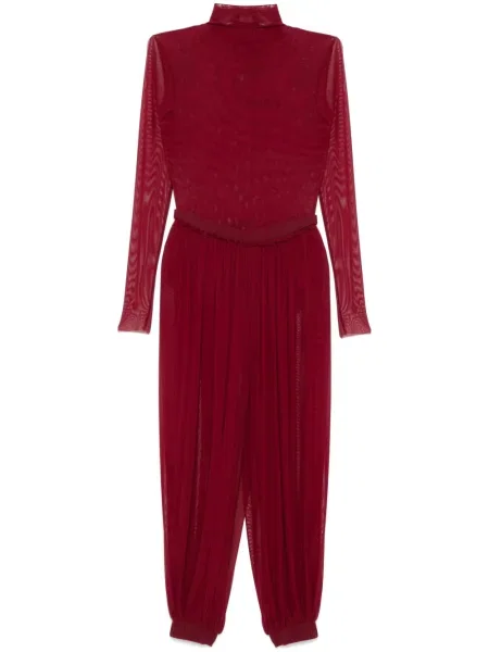 Spodnie Atu Body Couture z siateczką czerwone