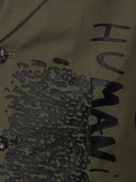 Блейзър Comme Des Garçons Homme с принт зелено