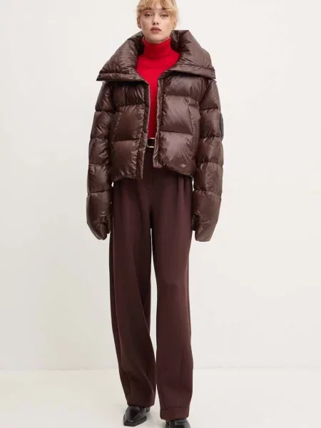MMC Geacă de puf RAFO | Cropped Fit maro