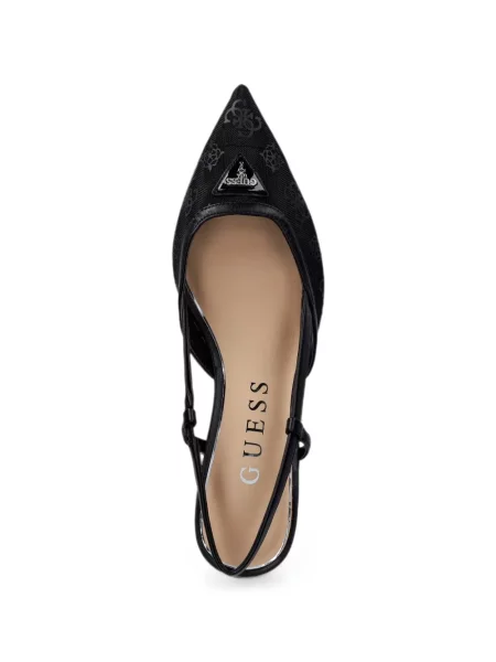 Pantofi cu toc Guess cu imagine negru