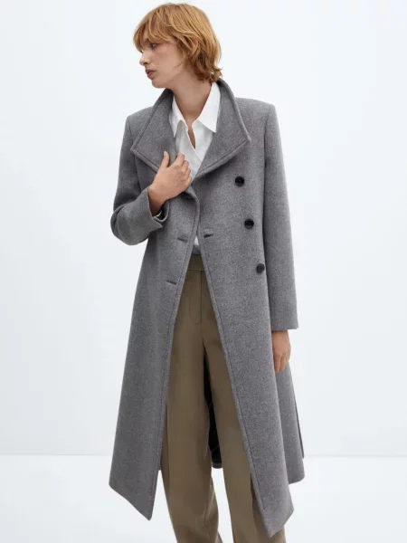 MANGO Sirenita Пальто сірий