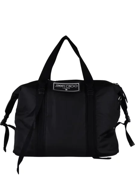 Geantă Jimmy Choo cu autograf negru