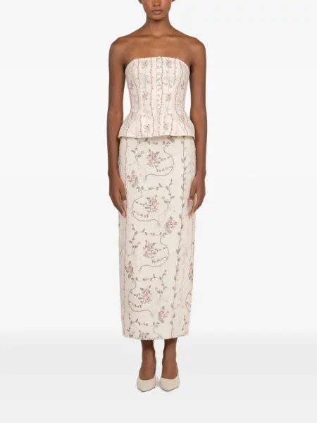 Fusta maxi Agua By Agua Bendita cu model floral