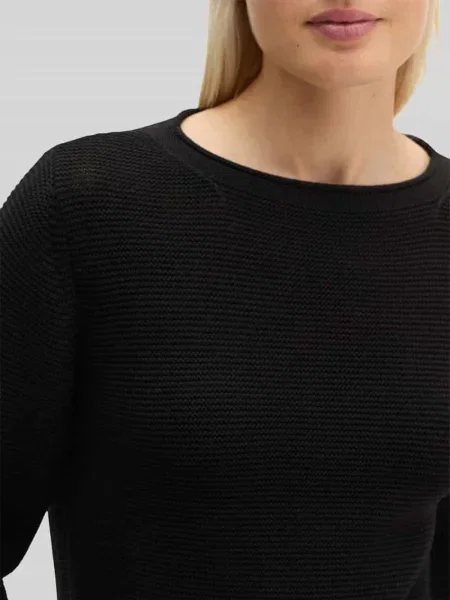 Sweter z czystej bawełny o kroju regular fit Marc O'polo czarny