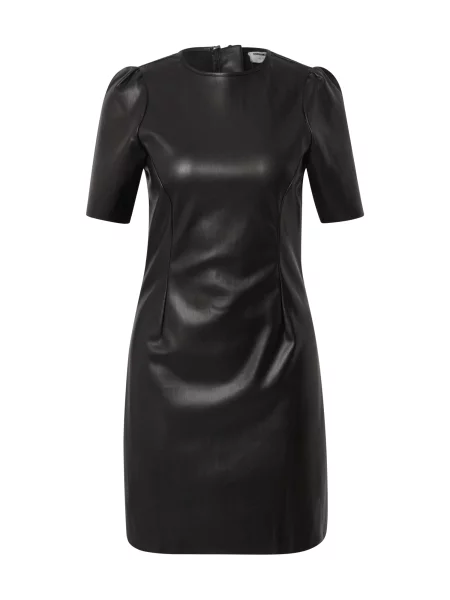 Kostiumas iš natūralios odos suknele Noisy May juoda