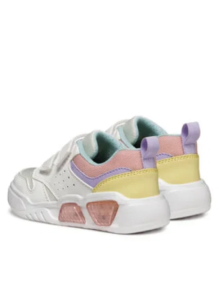 Geox Sneakersy J Illuminus D biela