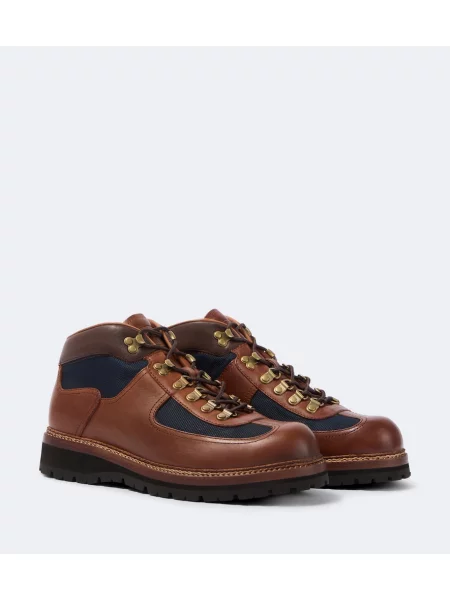 Botine Polo Ralph Lauren cu șireturi din piele maro