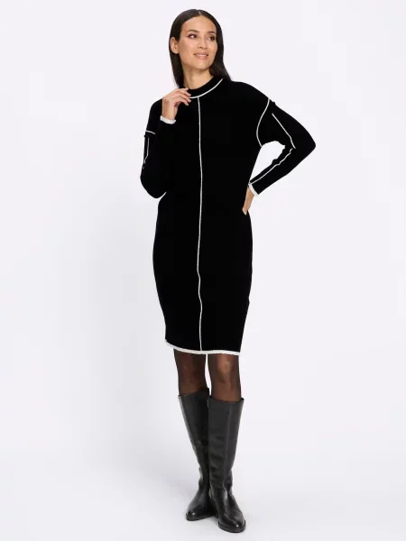 Heine Rochie tricotat negru