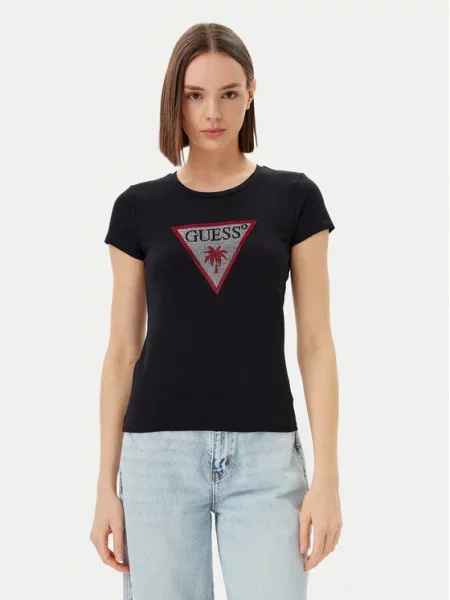 Guess T-Shirt czarny