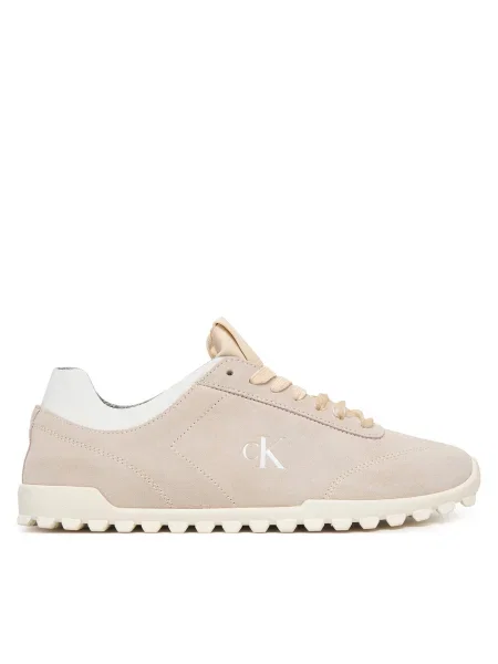 Sneakersy Calvin Klein Low Profile Run MG Sue Béžová biela
