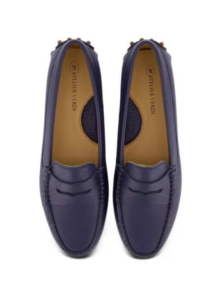 Δερμάτινα loafers Atelier Verdi μπλε