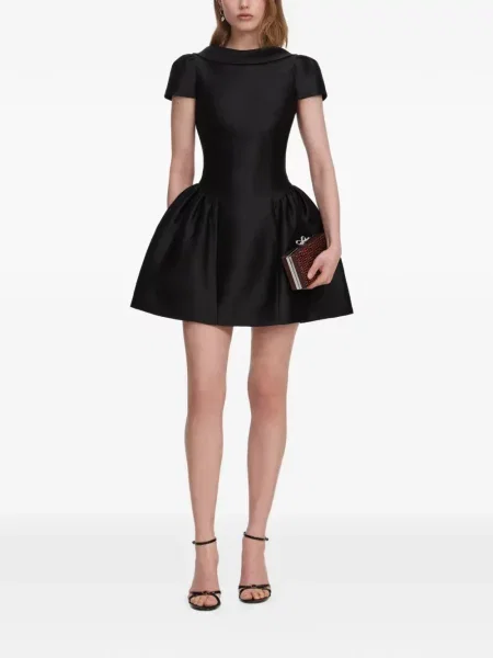 Rochie mini Self-portrait în linie A negru