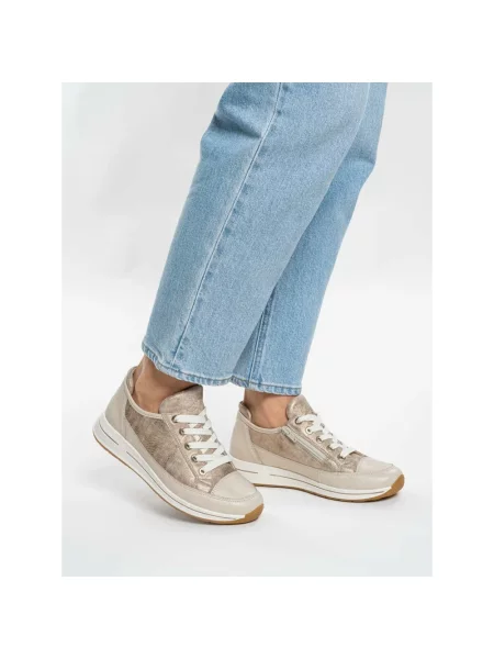 Sneakersy Ara skórzane beżowe