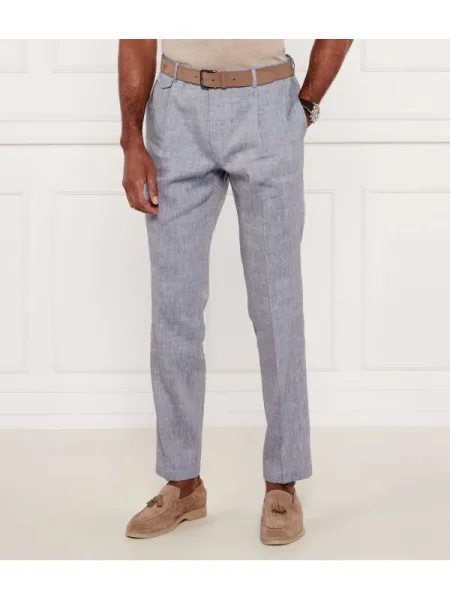 Windsor De in pantaloni chino Silvi | Shaped fit cu adaos de lână albastru
